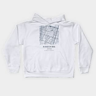 hiroshima simple map Kids Hoodie